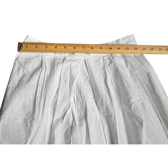 VTG 60s USA Made Bohemian /beach lightweight‎ Maxi skirt in white size medium - Picture 6 of 8